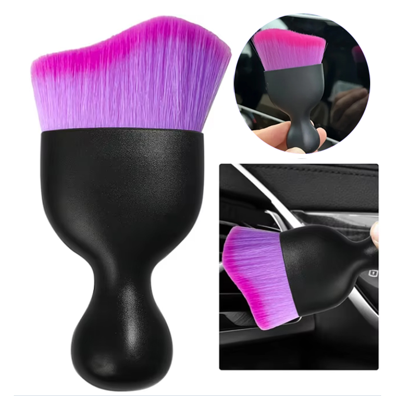 Interior Detailing Kit - Cepillo suave de limpieza púrpura para