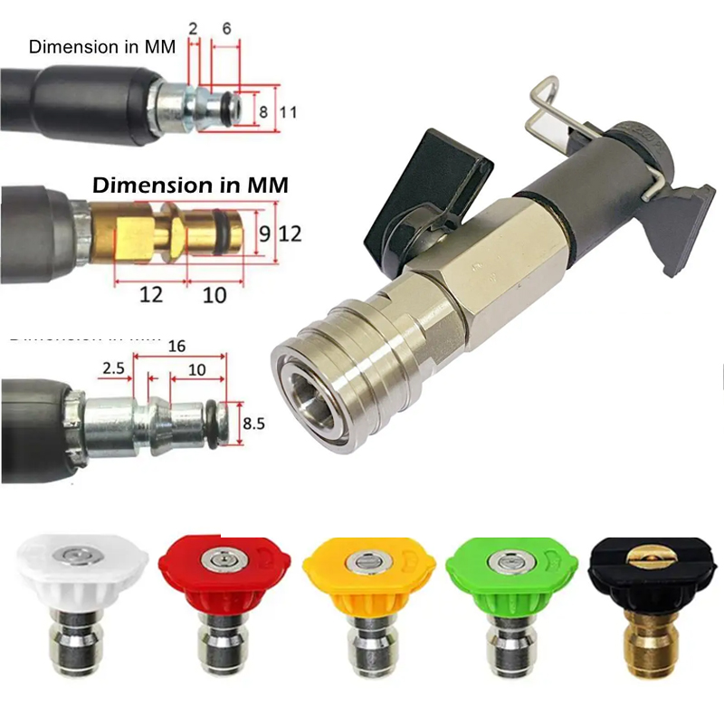 Pressure Washer Foam Gun - Kit de válvula de bola de