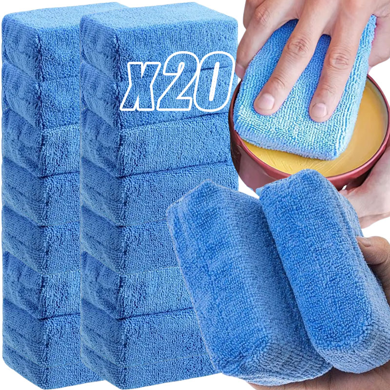 Interior Detailing Kit - Almohadillas aplicadoras de cera para coche,