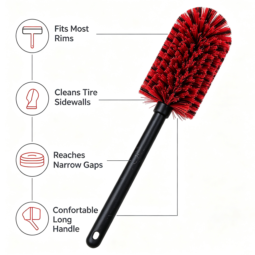 Cepillo de limpieza de llantas - Wheel Cleaner Alloy reseña y precio