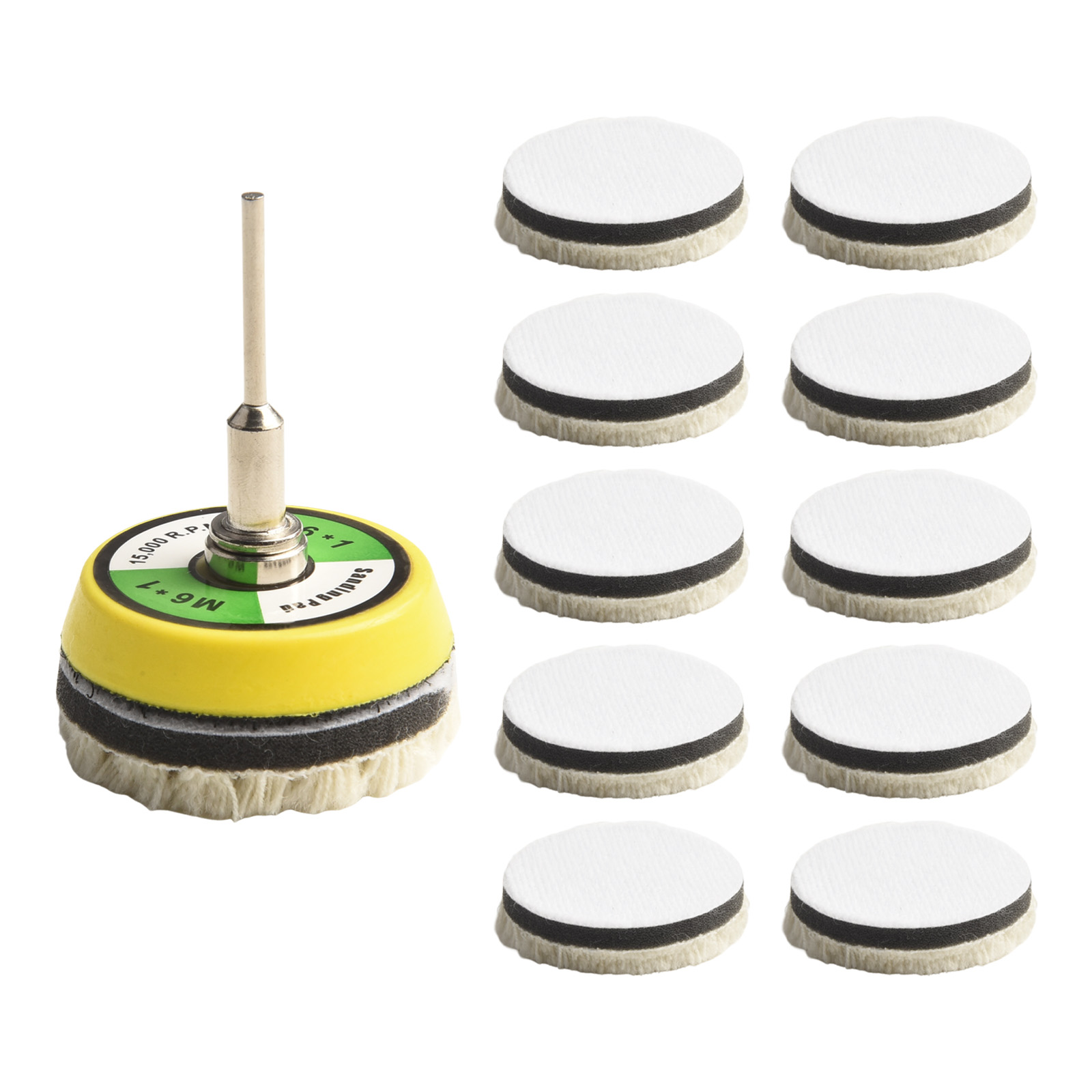 Almohadillas de lana para puli - Polish Pad Set Buffer reseña y precio