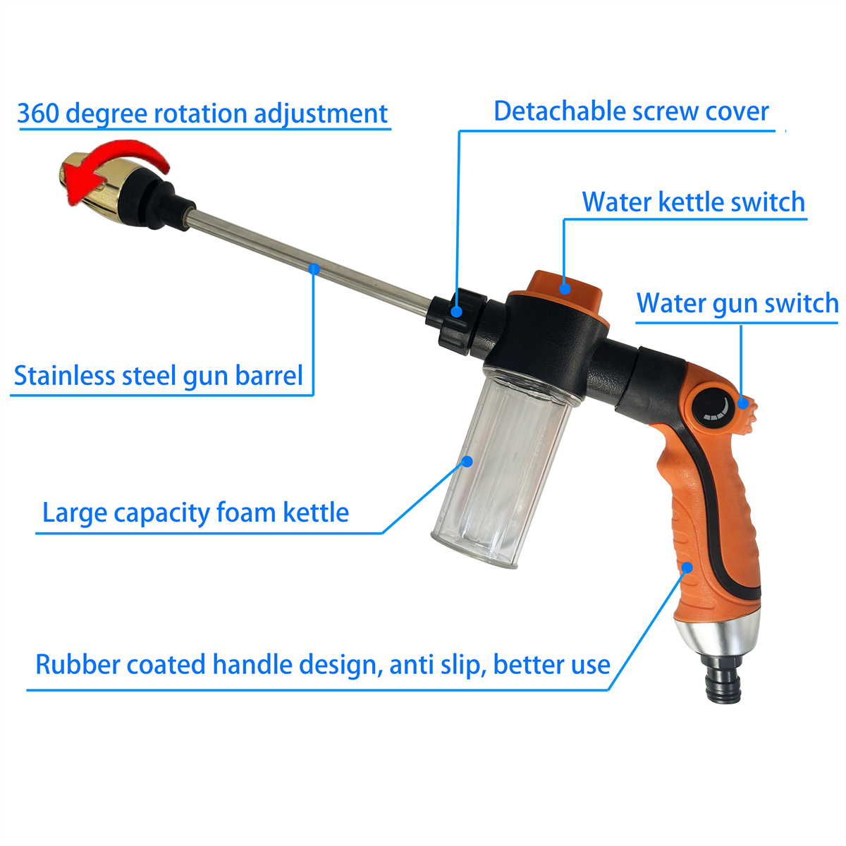 Pistola de agua de alta presió - Pressure Washer Foam Gun reseña y precio