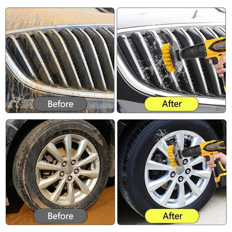 Juego de 15 Cepillos Eléctrico - Car Cleaning Brush reseña y precio
